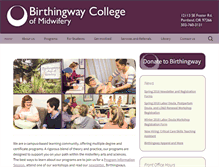 Tablet Screenshot of birthingway.edu